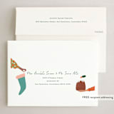 "We did it together" - Holiday Cards in Holly Berry by Sarah Knight - FREE Recipient Addressing