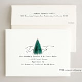 "brushy tree" - Holiday Cards in Evergreen by Rebecca Durflinger - FREE Recipient Addressing