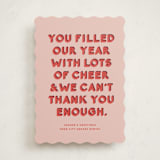 "Year of Cheer" - Holiday Cards in Gumdrop by Olivia Kanaley Inman - Front