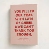 "Year of Cheer" - Holiday Cards in Gumdrop by Olivia Kanaley Inman - Folded Card