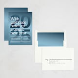 "Horizon" - Holiday Cards in Frozen Lake by Annie Clark - Assembled