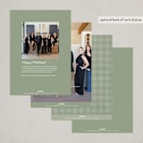 "Holiday Hearth" - Holiday Cards in Forest by Jackie Crawford - Back of Card Options