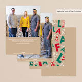 "Fa La Llama" - Holiday Cards in Kraft by Baumbirdy - Back of Card