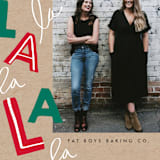 "Fa La Llama" - Holiday Cards in Kraft by Baumbirdy - Close-Up