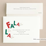"Fa La Llama" - Holiday Cards in Kraft by Baumbirdy - FREE Recipient Addressing