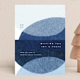 "papery joy" - Holiday Cards in Cobalt by Carrie Moradi - Front