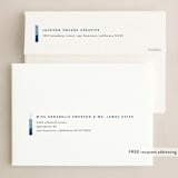 "papery joy" - Holiday Cards in Cobalt by Carrie Moradi - FREE Recipient Addressing