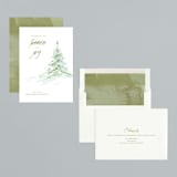 "Winter Watercolor" - Holiday Cards in Pine by Eric Ransom - Assembled