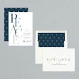 "Serene" - Holiday Cards in Ice Blue by Stacey Meacham - Assembled