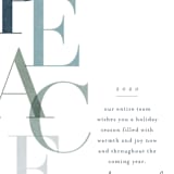 "Serene" - Holiday Cards in Ice Blue by Stacey Meacham - Close-Up