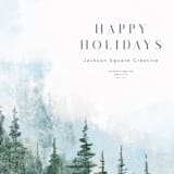 "Winter Wilderness" - Holiday Cards in Slate by Eric Ransom - Close-Up