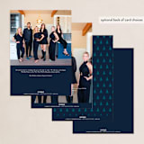 "Minimalist Tannenbaum" - Holiday Cards in Arctic by Brooke Chandler - Back of Card Options