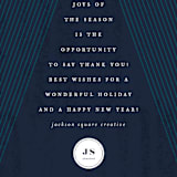 "Minimalist Tannenbaum" - Holiday Cards in Arctic by Brooke Chandler - Detail
