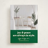 "Holiday in Style" - Holiday Cards in Spruce by Louise Kay - Front