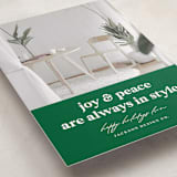 "Holiday in Style" - Holiday Cards in Spruce by Louise Kay - Detail