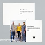 "Peace Wreath" - Holiday Cards in Navy by Eric Clegg - Interior Options