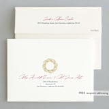 "Peace Wreath" - Holiday Cards in Navy by Eric Clegg - FREE Recipient Addressing