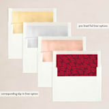 "Botanical Banner" - Holiday Cards in Mulled Wine by Susan Moyal - Envelope Liners