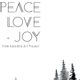 "Joyful Trees" - Holiday Cards in Spruce by Katy Abraham - Close-Up