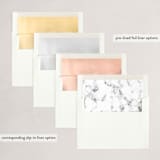 "Joyful Trees" - Holiday Cards in Spruce by Katy Abraham - Envelope Liners