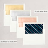 "Gilded Gratitude" - Holiday Cards in Navy by Creo Study - Envelope Liners