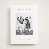 "Simply grateful" - Holiday Cards in Holly Berry by AK Graphics - Front