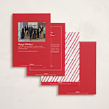 "Simply grateful" - Holiday Cards in Holly Berry by AK Graphics - Back of Card Options