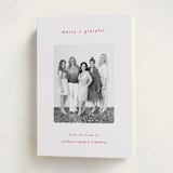 "Simply grateful" - Holiday Cards in Holly Berry by AK Graphics - Folded Card