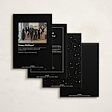 "pumpernickel" - Holiday Cards in Noir by chocomocacino - Back of Card Options