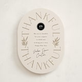 "Thankful For You" - Holiday Cards in Eggnog by Leah Bisch - Front