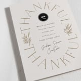 "Thankful For You" - Holiday Cards in Eggnog by Leah Bisch - Detail