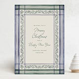 "Holiday Linen" - Holiday Cards in Marine by Chris Griffith - Front