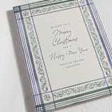 "Holiday Linen" - Holiday Cards in Marine by Chris Griffith - Detail