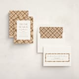 "Tis The Season Plaid" - Holiday Cards in Latte by Ashlee Townsend - Assembled