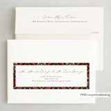 "Tis The Season Plaid" - Holiday Cards in Poinsettia by Ashlee Townsend - FREE Recipient Addressing