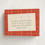 "Quick Note" - Holiday Cards in Persimmon by Olivia Raufman - Folded Card