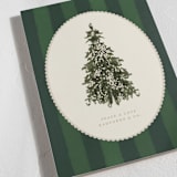 "Holiday Stripes" - Holiday Cards in Pine by Baumbirdy - Detail