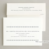 "Striped Season" - Holiday Cards in Juniper Berry by Amy Kross - FREE Recipient Addressing
