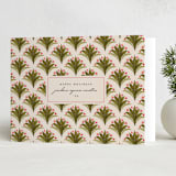 "Wrapping Paper" - Holiday Cards in Pine by Claudia Orengo - Folded Card