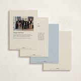 "Christmas Tree Chart" - Holiday Cards in Ivory by Becky Nimoy - Back of Card Options