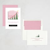 "Christmas Tree Chart" - Holiday Cards in Bubblegum by Becky Nimoy - Assembled