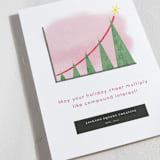 "Christmas Tree Chart" - Holiday Cards in Bubblegum by Becky Nimoy - Detail