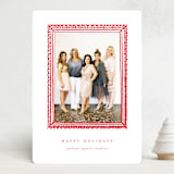 "Illustrated Frame" - Holiday Cards in Holly Berry by AK Graphics - Front