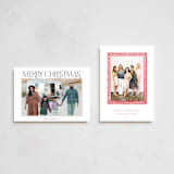 "Illustrated Frame" - Holiday Cards in Holly Berry by AK Graphics - Photo Orientation Options