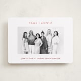 "Simply grateful" - Holiday Cards in Holly Berry by AK Graphics - Front