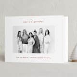 "Simply grateful" - Holiday Cards in Holly Berry by AK Graphics - Folded Card
