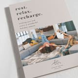 "Rest. Relax. Recharge." - Holiday Cards in Buttercream by Kristen Knechtel - Detail