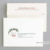"Cup of Cheer" - Holiday Cards in Holly Berry by Itsy Belle Studio - FREE Recipient Addressing