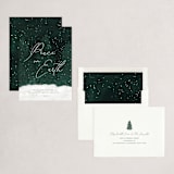 "Winter Wonderland" - Holiday Cards in Evergreen by Robin Ott - Assembled