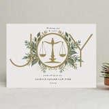 "Joyfilled Scale" - Holiday Cards in Caramel by Oma N. Ramkhelawan - Front